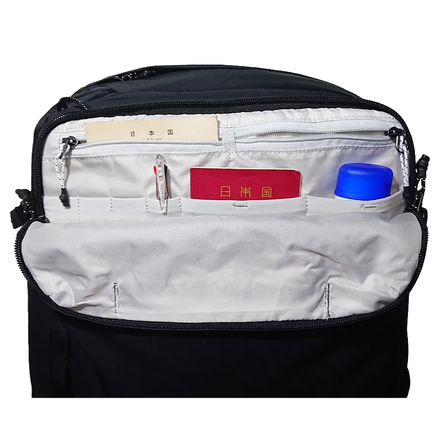 Matador GlobeRider35のトップポケットのオーガナイザー