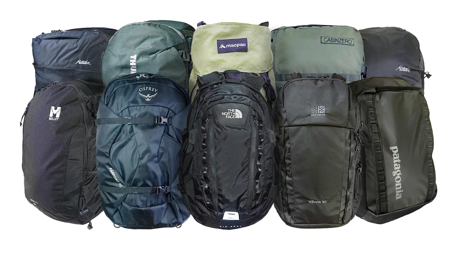 LCCでの海外旅行におすすめな機内持ち込みサイズのバックパックの集合写真